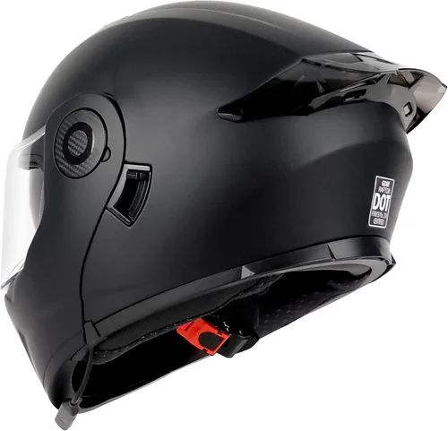 Vista 3 de GDM Raptor Modular Bluetooth Casco de motocicleta abatible, negro mate