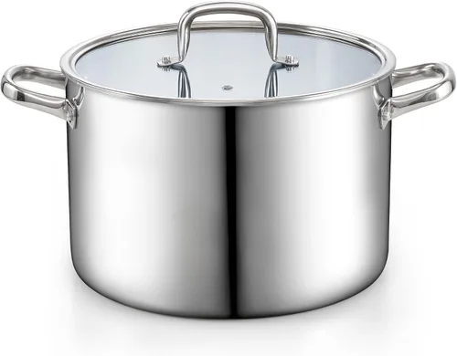 Vista 10 de Cook N Home Olla de acero inoxidable revestido de tres capas de 4 cuartos