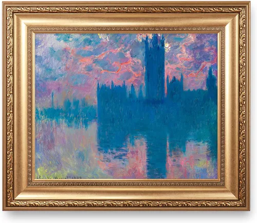 Vista 271 de A&T ARTWORK Antibes Seen from The Salis Gardens de Claude Monet Las Obras de Arte Clásico Mundial Reproducciones, Impresiones de Arte en Lienzo