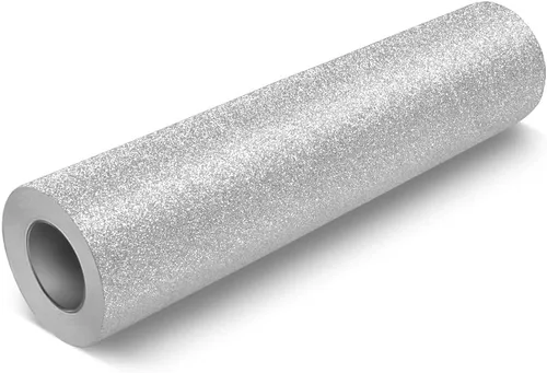 Vista 7 de VViViD Glitter Silver DECO65 - Rollo de vinilo adhesivo permanente para manualidades (6 pies x 1 pie)