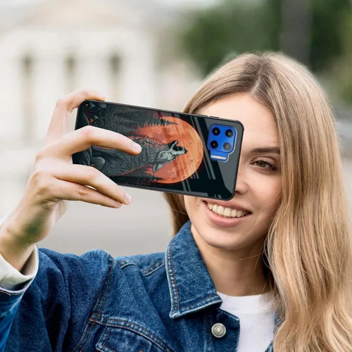 Vista 129 de Funda para Motorola Moto Edge 2022, cubierta trasera de vidrio templado con protector de pantalla, funda protectora a prueba de golpes para Motorola