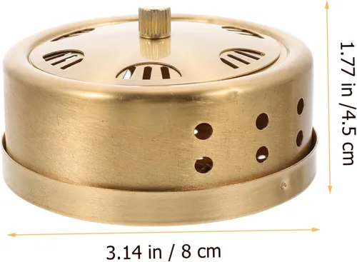 Vista 2 de Tanque de cobre quemador portátil para terapia de masaje en el hogar, material de cobre duradero, compacto, fácil de usar, efecto calmante suave