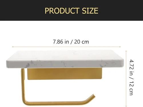 Vista 6 de Angoily Soporte para toallas de papel, estante de almacenamiento de baño, estante de baño pequeño, almacenamiento de toallas para baño pequeño