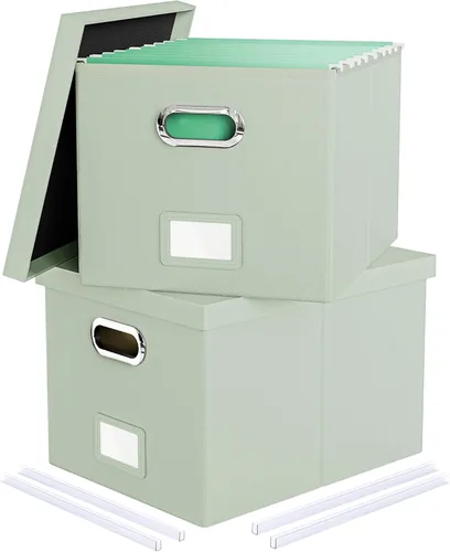 Vista 66 de Oterri Organizador de Archivos, Caja de Archivos, Gabinete de Archivos para Almacenamiento de Carpetas de Archivos Tamaño Carta, Organizador