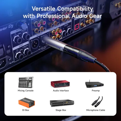 Vista 5 de Cable Matters Paquete de 2 adaptadores de cambio de género XLR a XLR, hembra a hembra F-F, acoplador XLR equilibrado hembra a hembra, carcasa