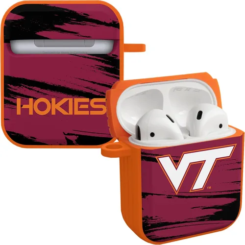 Vista 6 de Affinity Bands Virginia Tech Hokies HDX Case Cover Compatible with Apple AirPods Gen 3 (Paint Stripe)