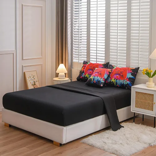 Vista 3 de Aimuan Gamer Gaming Juegos de Ropa de Cama Juegos de Edredón 3D Gamepad para Niños Consola de Juegos Botones de Acción Novedoso Controlador de Juego