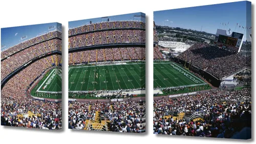 Vista 56 de TUMOVO American Major Baseball - Lienzo decorativo para pared, diseño de estadio de los Bravos, 3 piezas, arte de pared de Filadelfia, cuadros