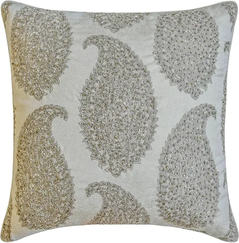 Vista 14 de The HomeCentric Funda de almohada personalizada, fundas de almohada decorativas de 12 x 12 pulgadas (11.8 x 11.8 in), color plateado, fundas de 16.