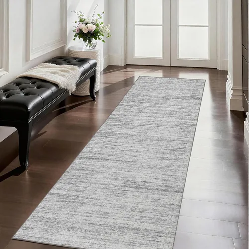 Vista 8 de Alfombra de pasillo lavables de 2 x 5, moderna alfombra abstracta para corredor, alfombra de pasillo de cocina ultrafina con respaldo
