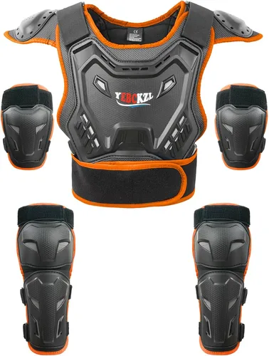 Vista 10 de Reomoto Protector de cuerpo completo para niños, equipo de motocross, para motocicleta, ciclismo, esquí, motocicleta, equitación, chaleco
