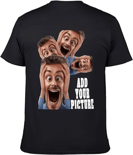 Vista 5 de Custom Personalized Men's Cotton T-Shirts Design Your Own Custom Prints
