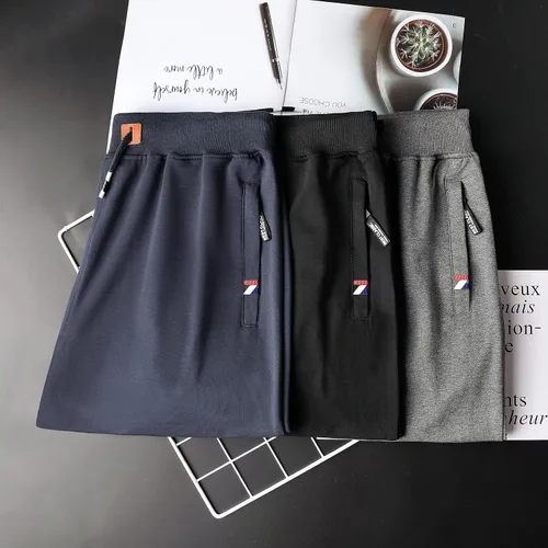 Vista 6 de GEEK LIGHTING Mens Shorts Casual Comfortable Workout Shorts Drawstring Zipper Pockets Elastic Waist