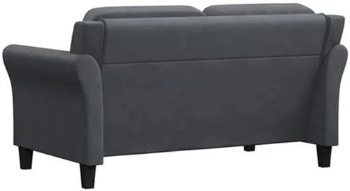 Vista 6 de Hawthorne Collections Sofá biplaza de tapicería duradera de microfibra de fácil montaje de transición en gris oscuro