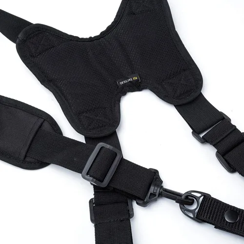 Vista 5 de Dr.TOUGH Suspensión de policía para cinturón de servicio Tirantes tácticos para aplicación de la ley con hombro acolchado ajustable Negro