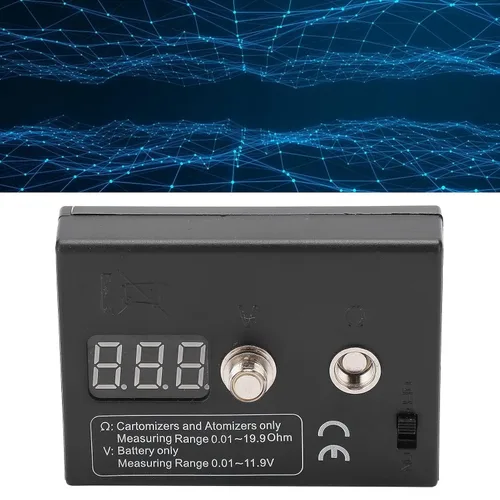 Vista 4 de Probador de resistencia de bobina, función de quema de cableado exacta Pequeño medidor de OHM de alambre de error para bricolaje