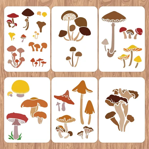 Vista 23 de INFUNLY 4 plantillas de esquina para pintar, plantillas de borde de flores vintage, plantilla cuadrada grande de azulejos de encaje, plantillas