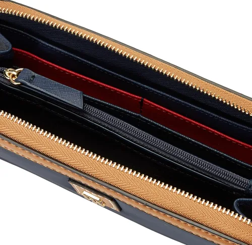Vista 5 de Tommy Hilfiger Julia - Cartera grande de nailon con cremallera para mujer