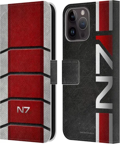 Vista 28 de Head Case Designs Funda de piel con licencia oficial de EA Bioware Mass Effect Cerberus Logo Graphics tipo cartera compatible con Apple iPhone 11