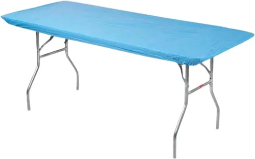 Vista 17 de Kwik-Covers Protectores para mesa rectangulares, de 6 pies, de plástico, de 30 x 72 pulgadas. Paquete de 5 unidades., Negro