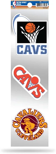 Vista 31 de Rico Industries NBA Basketball - Juego de calcomanías retro de 3 piezas