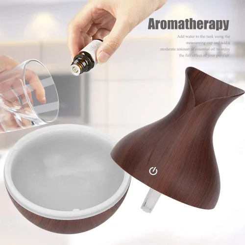 Vista 2 de Difusor de aceite esencial - Difusores para aceites esenciales Humidificador de niebla fría Difusor de aroma Humidificador de niebla fría