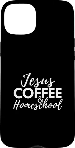 Vista 9 de Jesus Coffee and Homeschool Christian Family Faith Coffee Case for iPhone 17