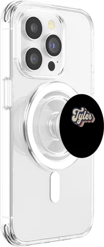 Vista 3 de Mens Retro Vintage Tyler Name Personalized PopSockets MagSafe PopGrip for iPhone