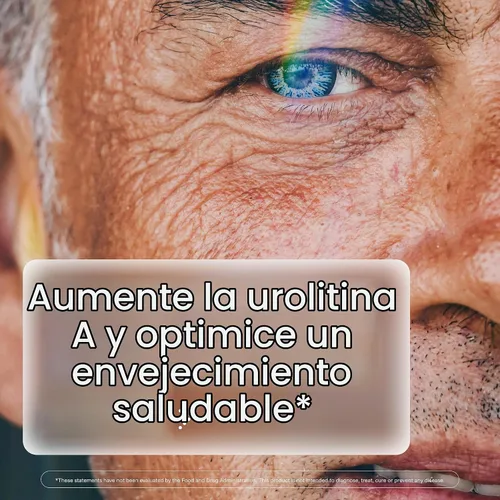 Vista 2 de ProHealth Urolitina A de espectro completo 60 cápsulas Soporte celular para un envejecimiento saludable con extractos de granada y uva roja