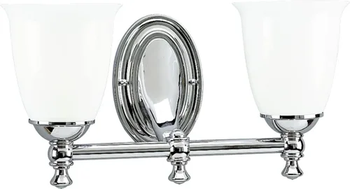 Vista 8 de Progress Lighting P3027-15 Victorian Bath & Vanity, 5-5/8 pulgadas de ancho x 8-1/2 pulgadas de alto, cromo