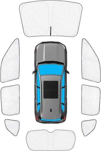 Vista 99 de KMF 6 piezas de parasoles gruesos para Mazda 3 Hatchback (No Sedán) 2014-2018 Accesorios, parasoles completos para parabrisas y ventanas de coche