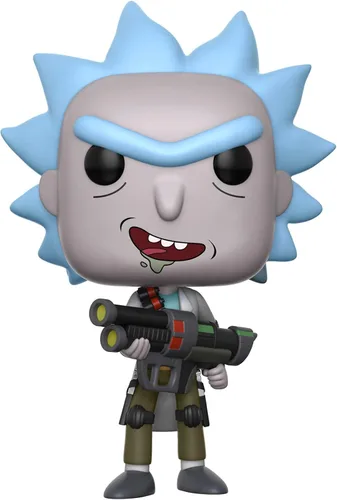 Vista 4 de Figura de acción Funko POP animación Rick y Morty Rick con arma (estilos pueden variar)