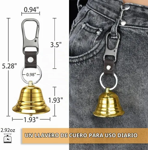Vista 6 de NedFoss Bocina de aire electrónica y campanas de oso para senderismo Cupreous
