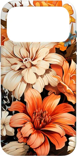 Vista 21 de Funda para iPhone 11 Pro Max Vintage Autumn Flower Fall Pumpkin Girl Women Fall