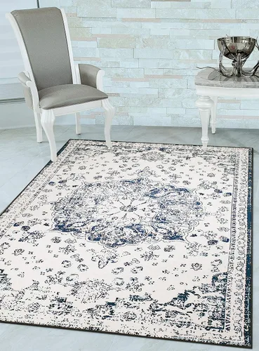 Vista 7 de Woven Trends Alfombra contemporánea y tradicional, medallón vintage 048, extremadamente duradera y resistente a las manchas, elegante con parte Rojo