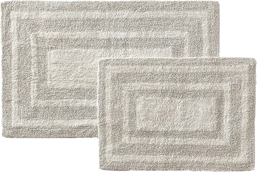 Vista 2 de Eddie Bauer - Alfombra de baño, alfombra de baño 100% algodón suave de felpa, altamente absorbente, de secado rápido y antideslizante
