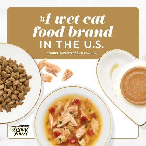 Vista 8 de Purina Fancy Feast Gourmet - Paquete variado de alimentos húmedos para gatos, colección Petites Gravy, tinas separables, 48 porciones