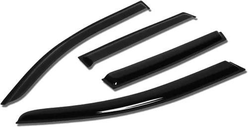 Vista 34 de Auto Dynasty 2 piezas viseras de ventana con cinta adhesiva protector de lluvia compatible con Dodge Stratus Chrysler Sebring 2001-2005 Cupé de 2