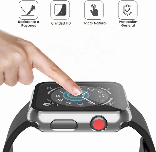 Vista 5 de Misxi Funda con protector de pantalla para Apple Watch Series 3/2 de 1.496