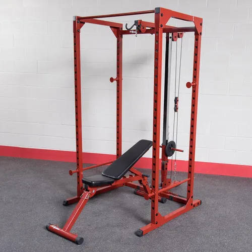 Vista 8 de Body-Solid (BFLA100) Accesorio de soporte de alimentación para rack – Transforma tu jaula de potencia (BFPR100r) en un gimnasio en casa con sistema