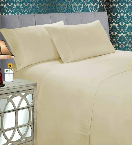 Vista 16 de Elegant Comfort Luxury Best, Soft and Coziest - Juego de ropa de cama de 4 piezas, 1500 hilos de microfibra de alta calidad hotelera, diseño