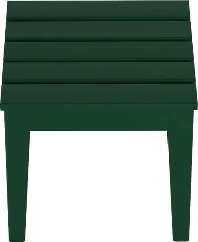 Vista 5 de WestinTrends Ashore - Mesa auxiliar Adirondack moderna para patio al aire libre, color verde oscuro