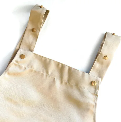 Vista 5 de Chef Apron Bib Apron with 2 Large Pockets Adjustable Neck Strap Kitchen Apron Cooking Apron Stripes Baking Apron