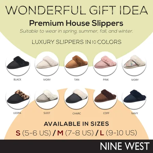 Vista 7 de Nine West Womens Scuff Slippers