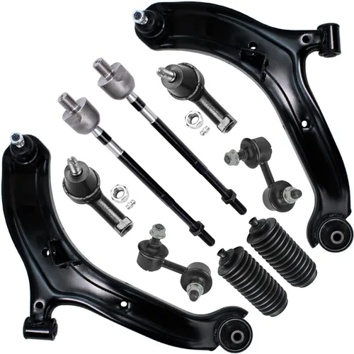 Vista 91 de Detroit Axle - Kit de suspensión delantera de 10 piezas para Chevrolet Trailblazer GMC Envoy 2004-2007 2005 2006 Soportes de brazo de control
