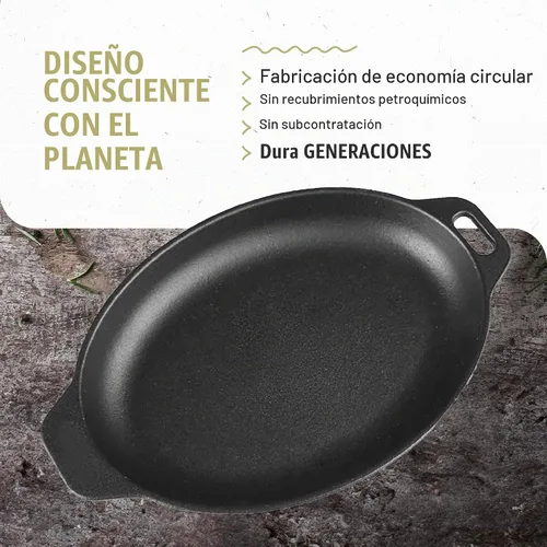 Vista 5 de Victoria Sartén y plato de servir ovalado de 11.5