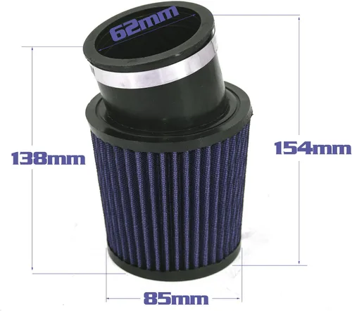 Vista 2 de Filtro de aire de 2.441 in, filtro de aire para 212cc 6.5 HP GX160 GX200 Mini Bike Trailmaster mid XRX Go Kart Cart Parts (azul)