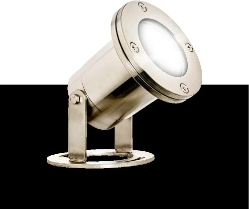 Vista 2 de Westgate Luz subacuática LED - Carcasa de acero inoxidable - Blanco cálido - Cable de plomo de 30 pies - Luz de jardín al aire libre