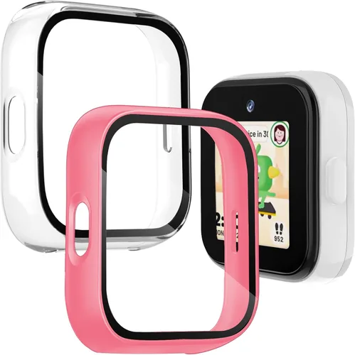 Vista 8 de Paquete de 2 protectores de pantalla compatibles con Sync Up Kids Watch 2, carcasa protectora general de policarbonato duro, accesorios para SyncUp