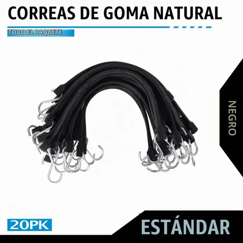 Vista 8 de XSTRAP STANDARD Paquete de 20 cuerdas elásticas 100% EPDM de 15 pulgadas
